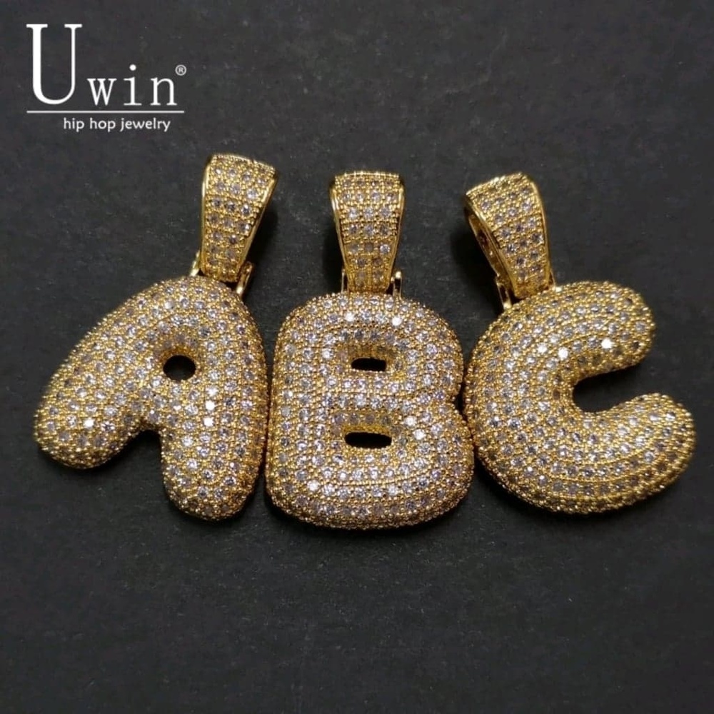 New hip hop bubble letter "C" pendant